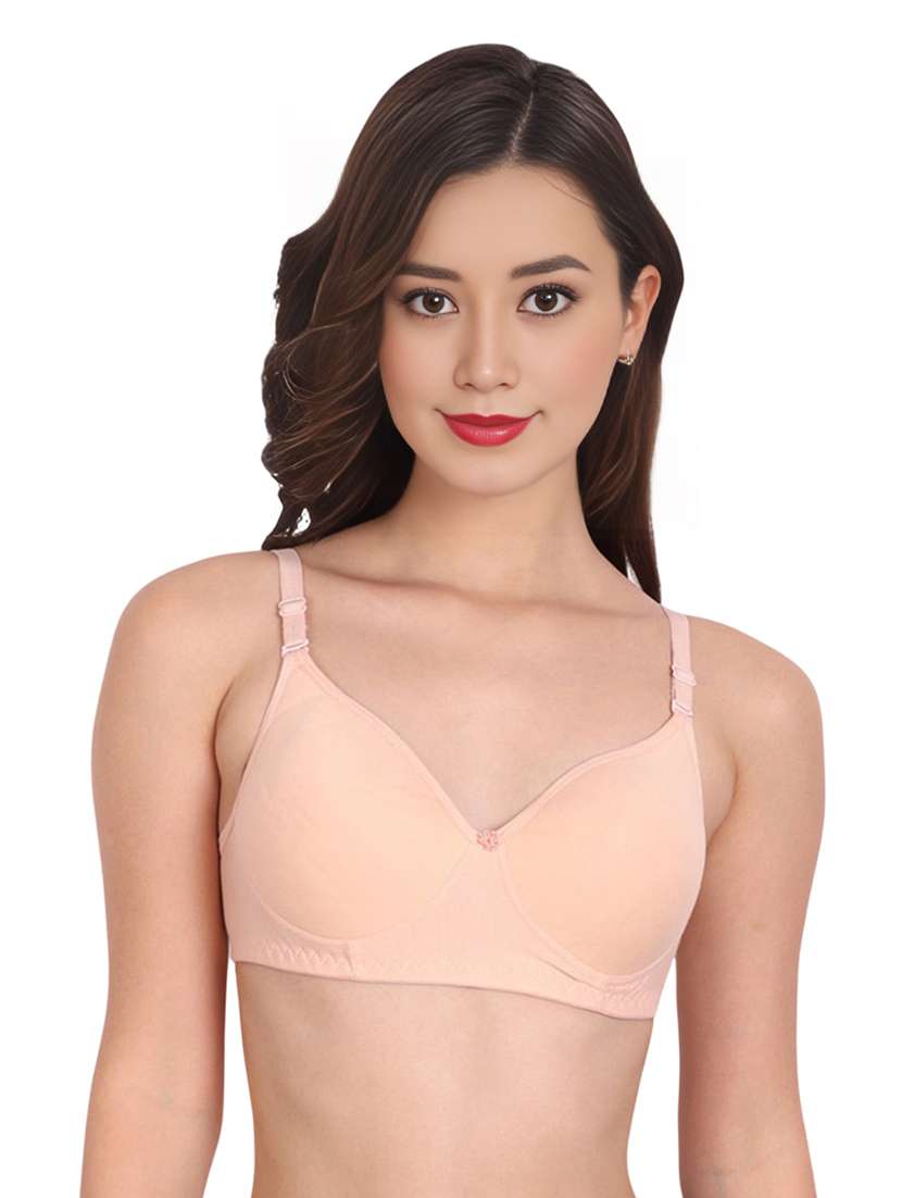women pack of 3 solid lightly padded t-shirt bra - 22025714 -  Standard Image - 2