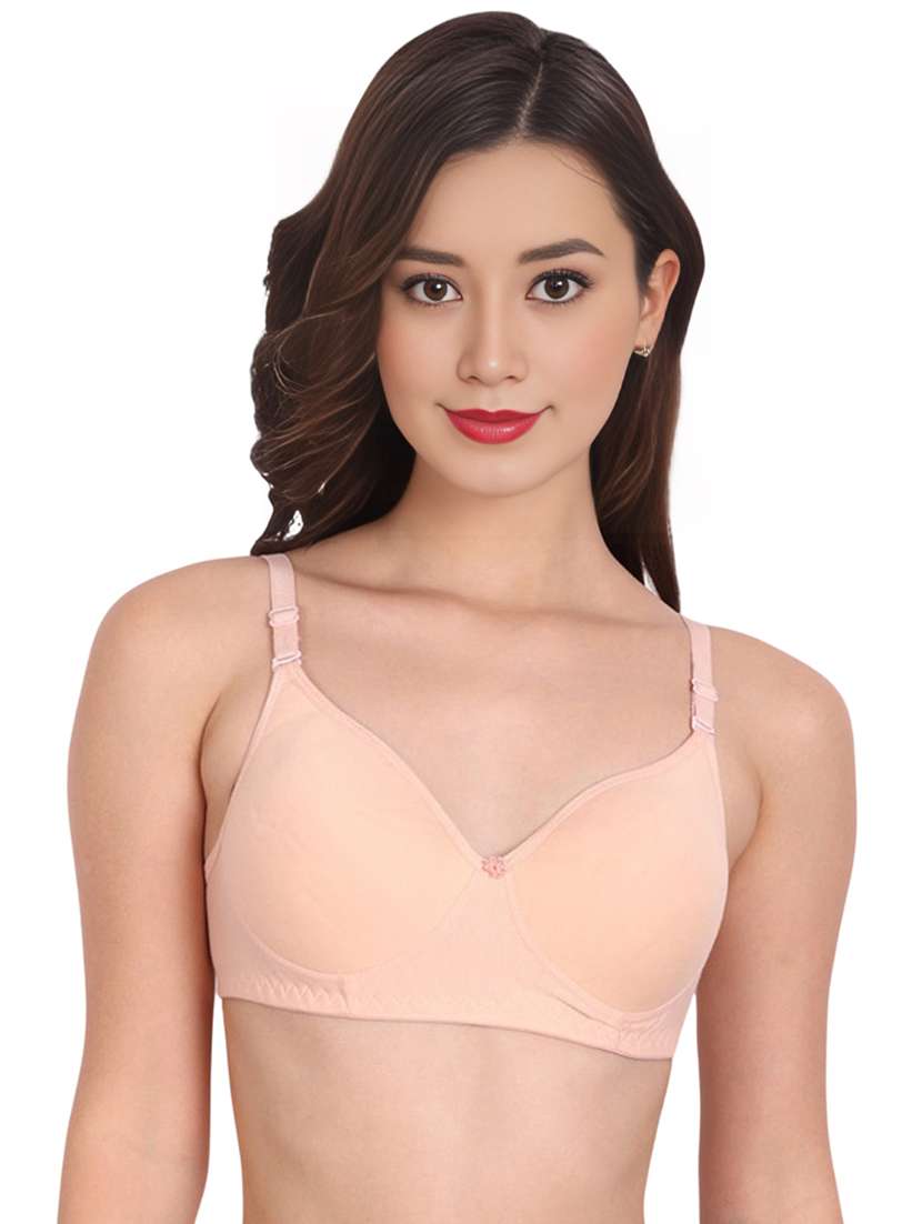 women pack of 3 solid non wired t-shirt bra - 22025716 -  Standard Image - 2