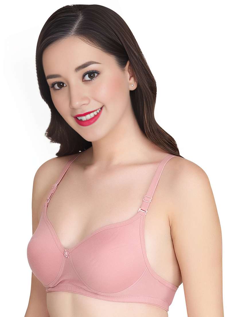 women pack of 3 solid lightly padded t-shirt bra - 22025725 -  Standard Image - 2