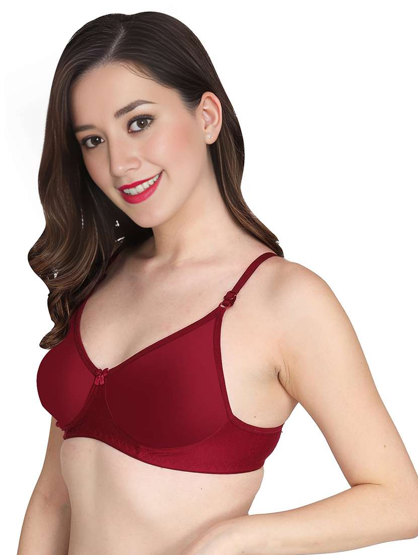 women pack of 3 solid lightly padded t-shirt bra - 22025742 -  Standard Image - 2