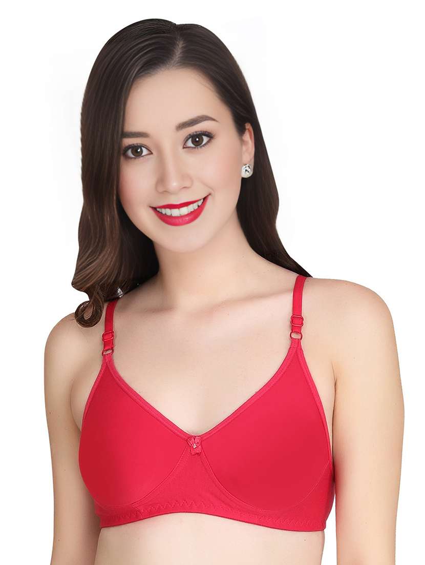 women pack of 3 solid lightly padded t-shirt bra - 22025775 -  Standard Image - 2