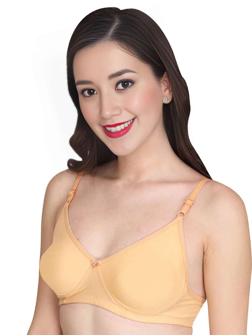 women pack of 3 solid non wired t-shirt bra - 22025784 -  Standard Image - 2