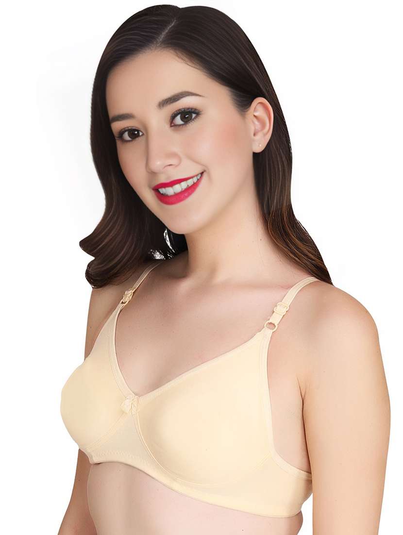 women pack of 3 solid lightly padded t-shirt bra - 22025792 -  Standard Image - 2