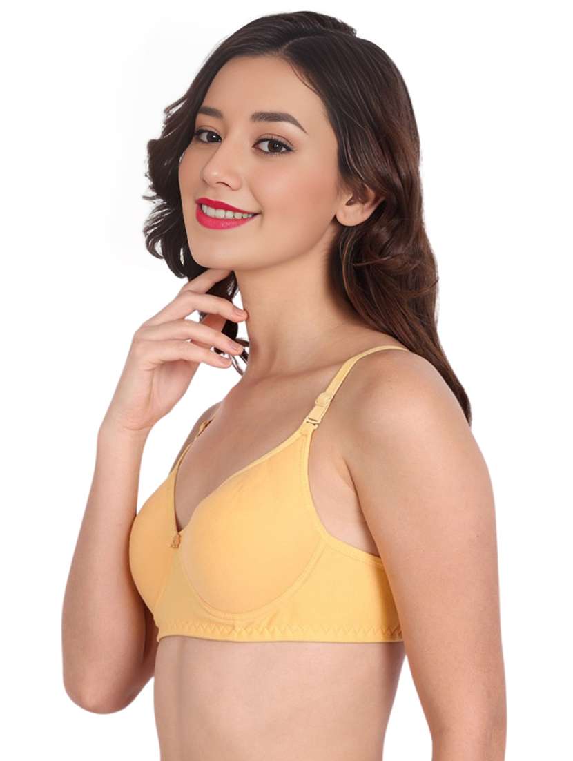 women pack of 2 solid non wired t-shirt bra - 22025834 -  Standard Image - 2