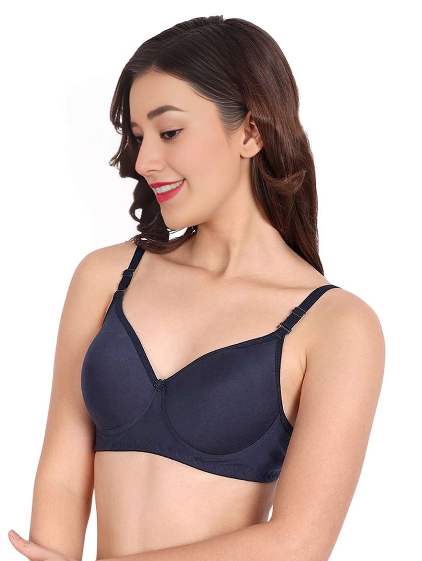women pack of 2 solid non wired t-shirt bra - 22025841 -  Standard Image - 2