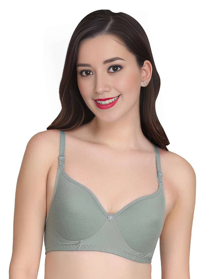 women pack of 2 solid non wired t-shirt bra - 22025853 -  Standard Image - 2