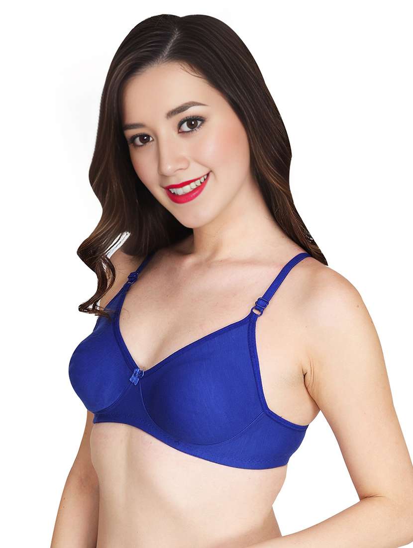 women pack of 2 solid non wired t-shirt bra - 22025876 -  Standard Image - 2