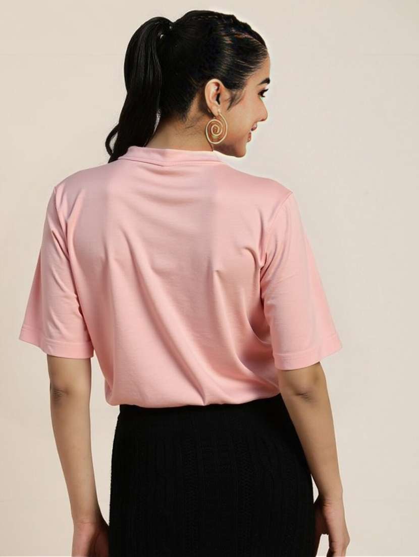 women printed short sleeve crop t-shirt - 22026112 -  Standard Image - 2