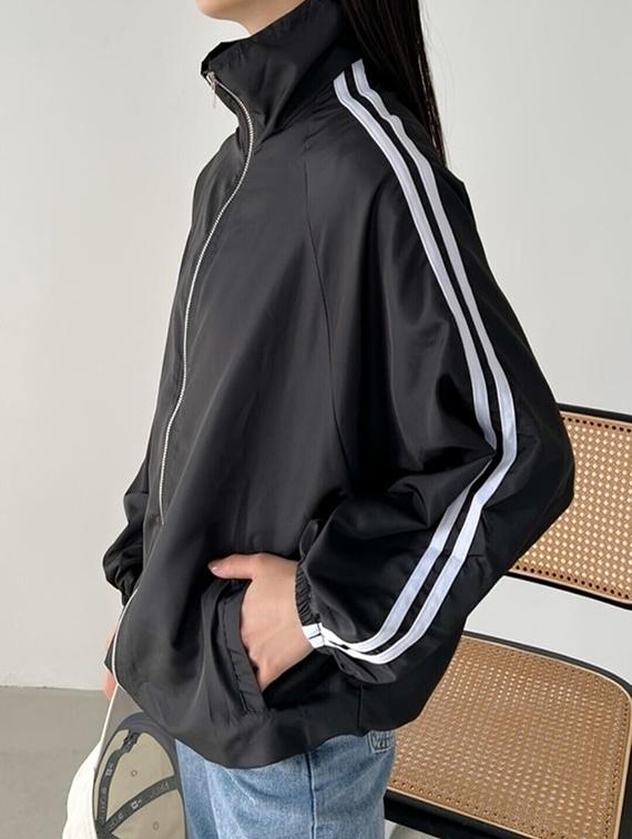 women tapered long sleeve windcheater jacket - 22026190 - Standard Image - 2