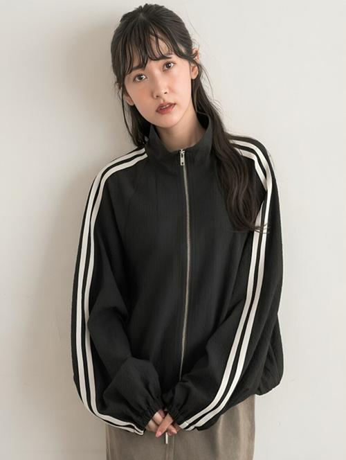 women tapered long sleeve windcheater jacket - 22026193 -  Standard Image - 0