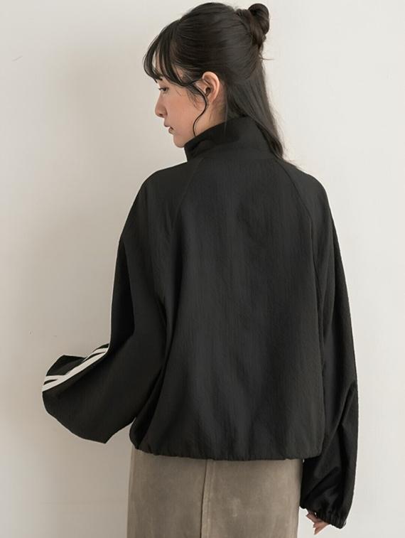 women tapered long sleeve windcheater jacket - 22026193 - Standard Image - 2