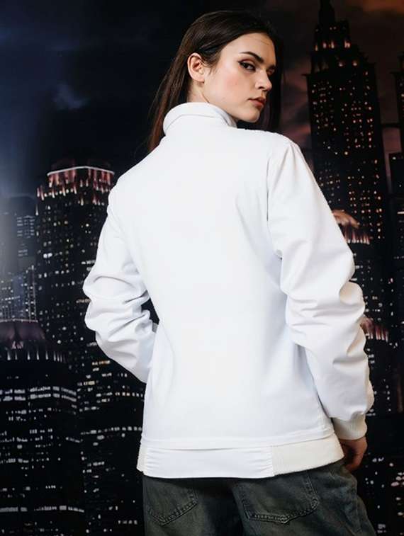 women solid long sleeve windcheater jacket - 22026196 - Standard Image - 2