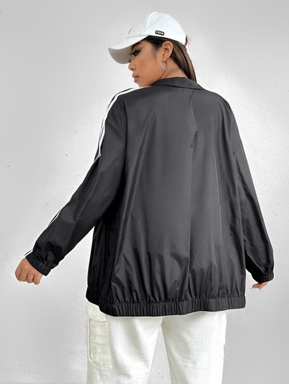 women tapered long sleeve windcheater jacket - 22026199 - Standard Image - 2