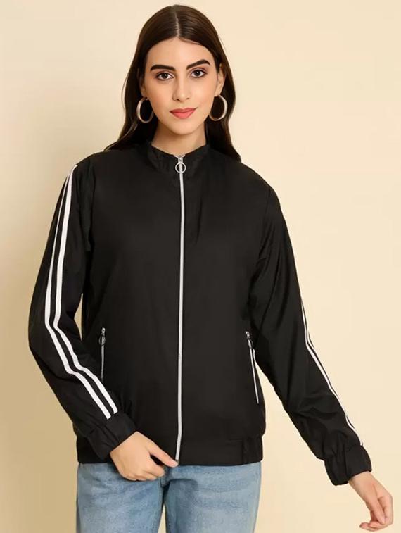 women tapered long sleeve windcheater jacket - 22026209 -  Zoom Image - 0