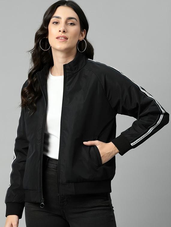 women tapered long sleeve windcheater jacket - 22026213 -  Zoom Image - 0