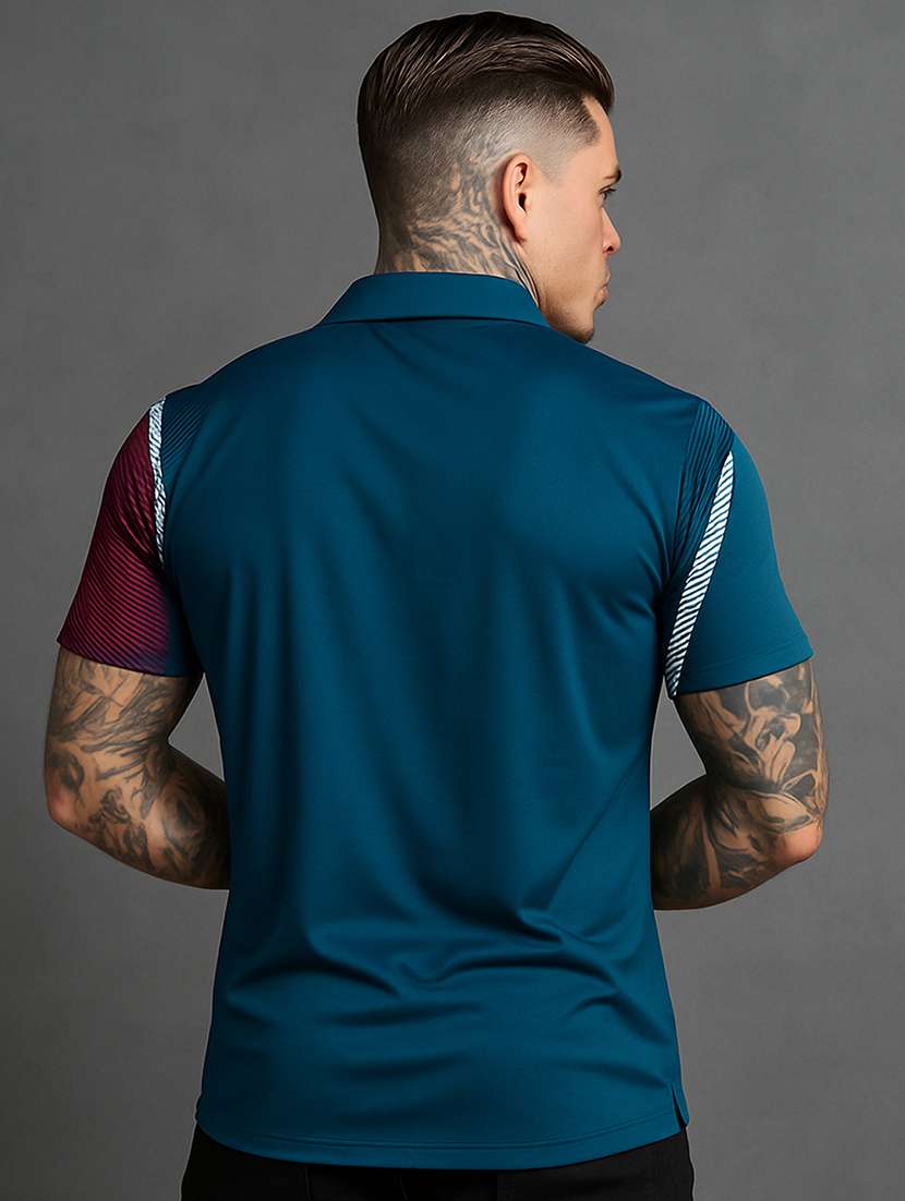 men striped short sleeve regular fit polo t-shirt - 22026531 -  Standard Image - 2