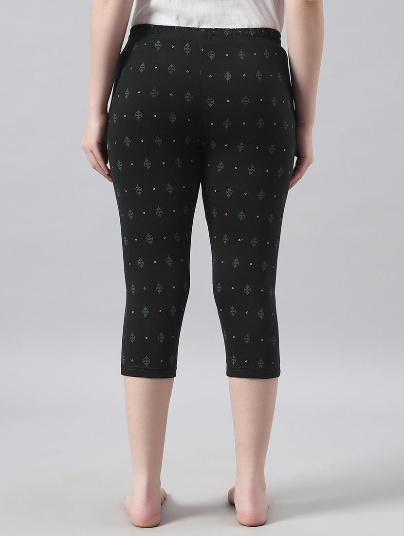 women printed mid rise slim fit capri - 22026577 - Standard Image - 2