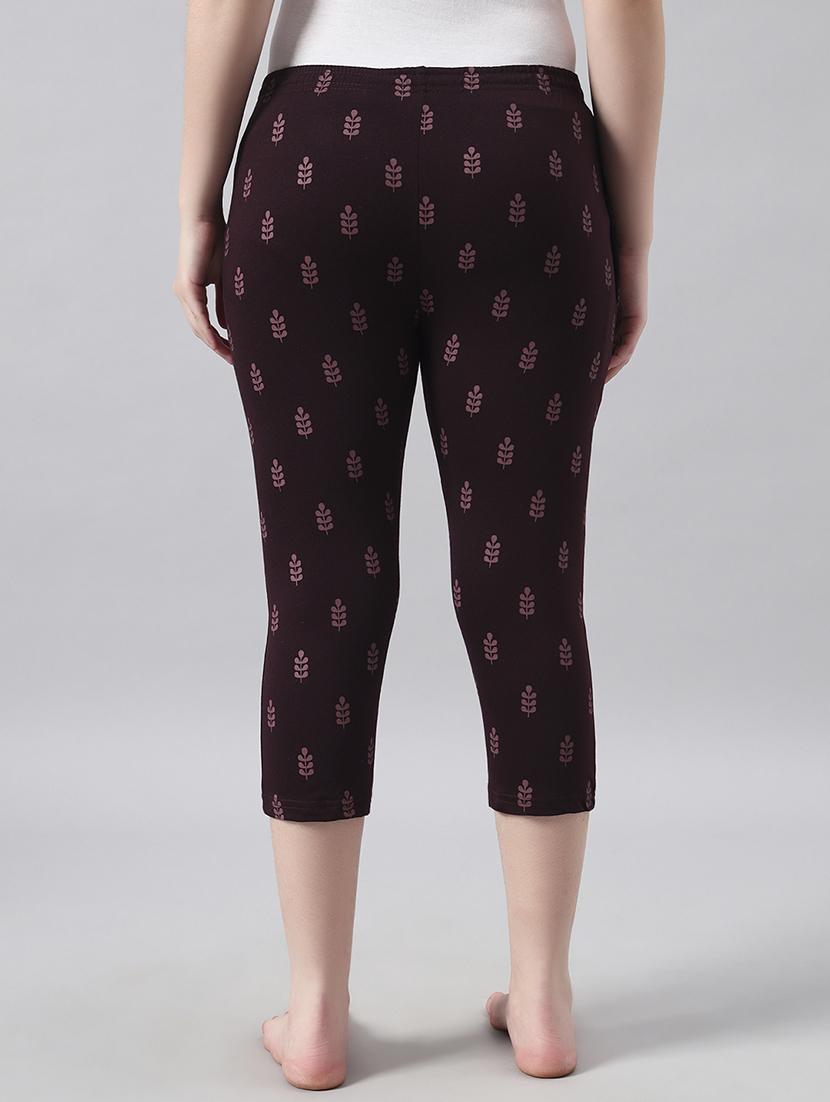 women printed mid rise capri - 22026580 - Standard Image - 2