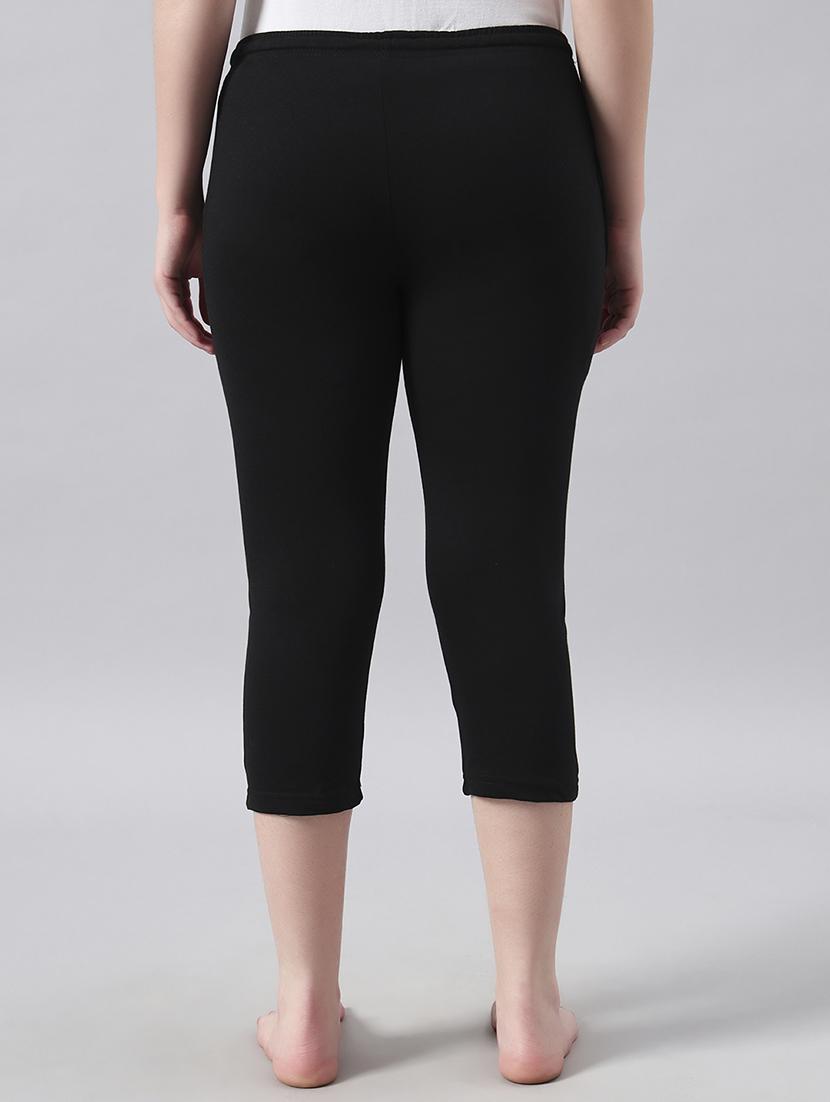 women solid mid rise capri - 22026585 - Standard Image - 2