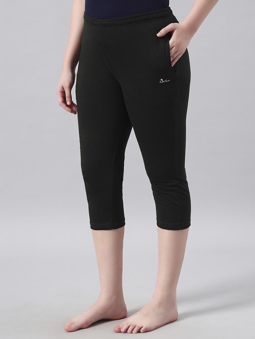 women solid mid rise capri - 22026587 - Standard Image - 2