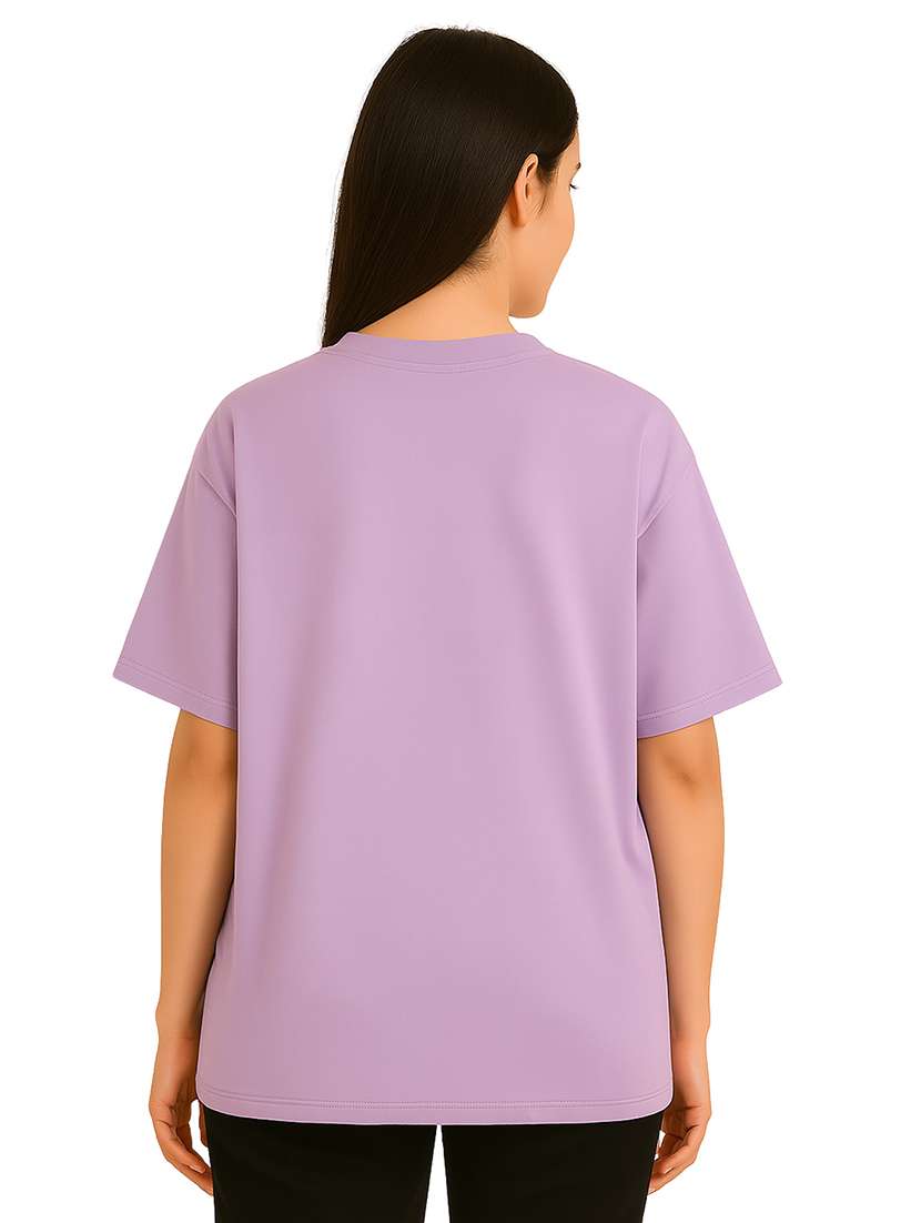 women printed short sleeve oversized t-shirt - 22026590 -  Standard Image - 2