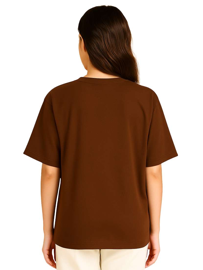 Women Printed Short Sleeve Oversized T-shirt - 22026592 -  Standard Image - 2