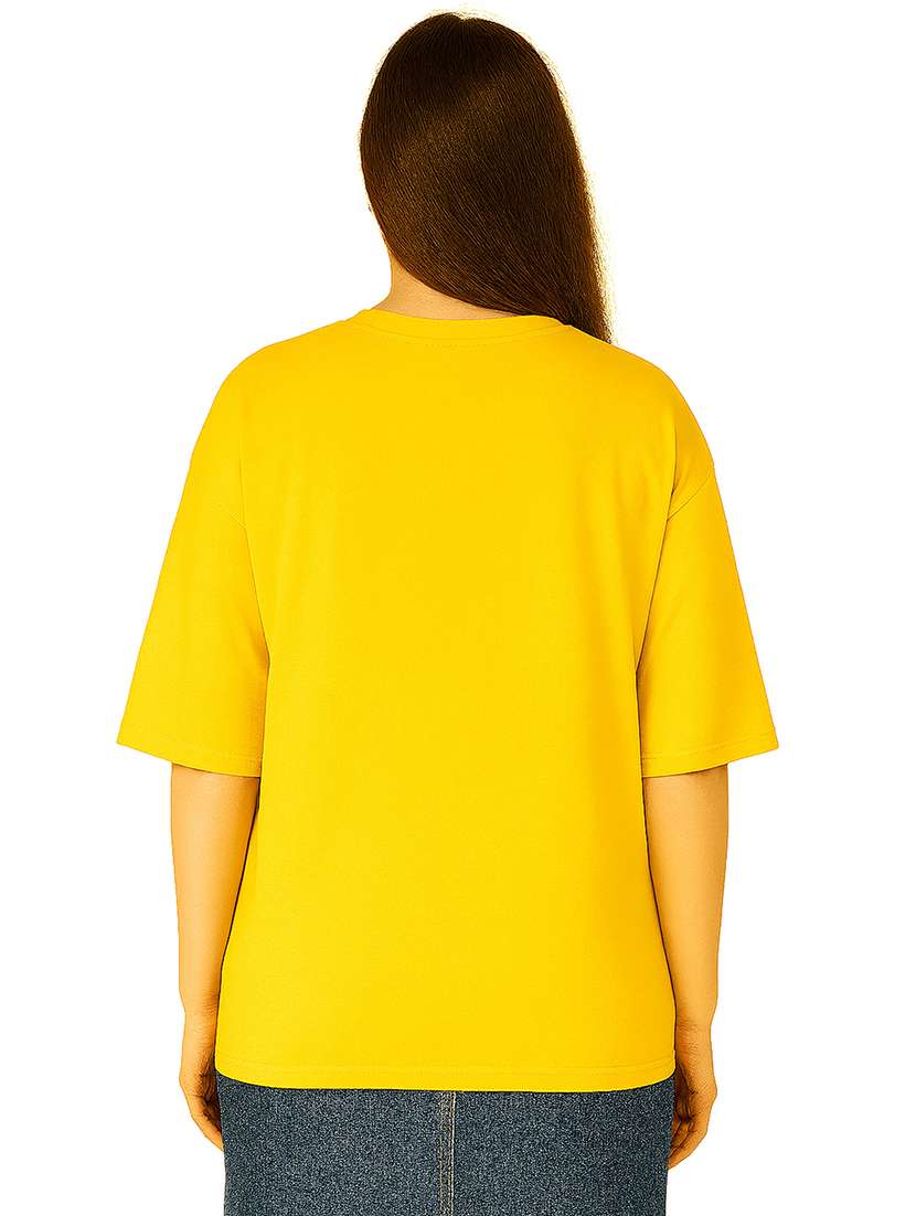 women printed short sleeve oversized t-shirt - 22026594 - Standard Image - 2