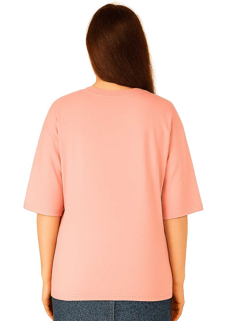 women printed short sleeve oversized t-shirt - 22026596 -  Standard Image - 2
