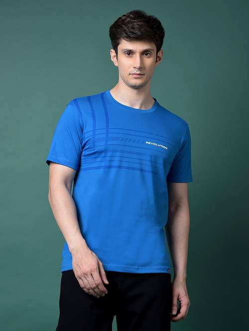 men chest print short sleeve regular fit t-shirt - 22026602 -  Standard Image - 0