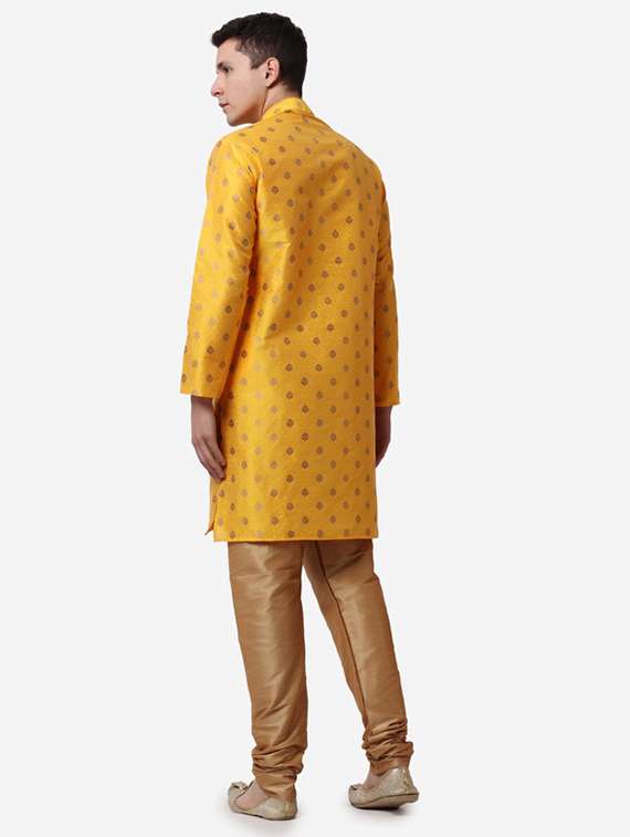 men mandarin neck kurta churidar ethnic wear set - 22026664 -  Standard Image - 2