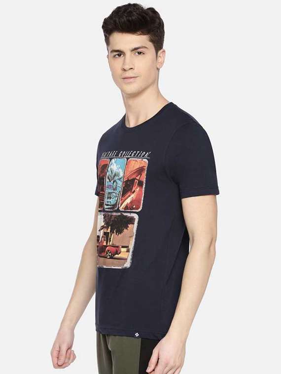 men pack of 2 graphic printed short sleeve regular fit t-shirt - 22026972 -  Standard Image - 2