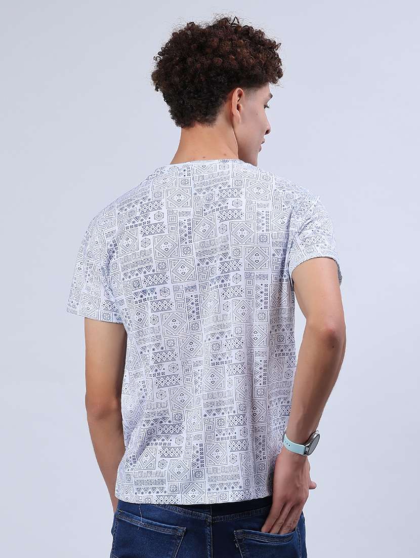 men printed short sleeve regular fit t-shirt - 22026988 -  Standard Image - 2