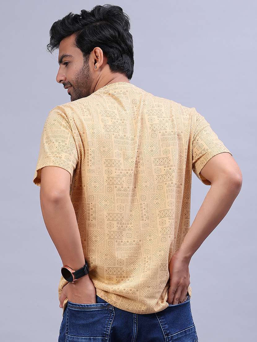 men printed short sleeve regular fit t-shirt - 22026990 -  Standard Image - 2