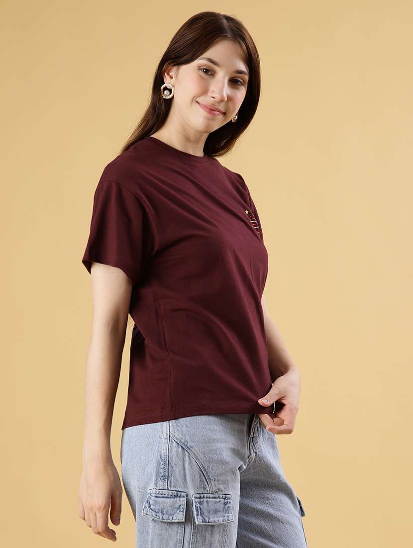 women printed short sleeve relaxed fit t-shirt - 22027026 -  Standard Image - 2