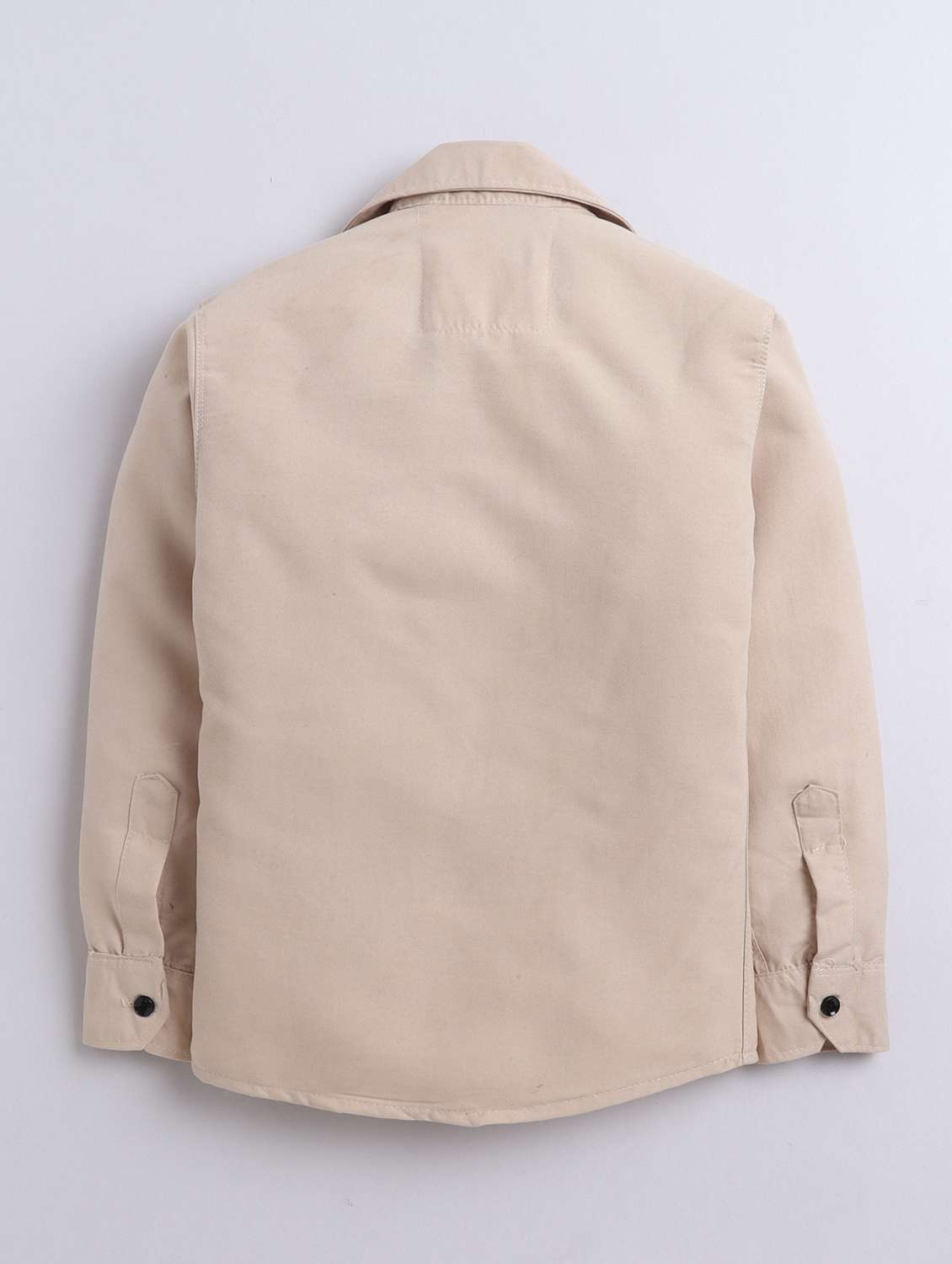 boys solid collared long sleeve shirt - 22027042 -  Standard Image - 2