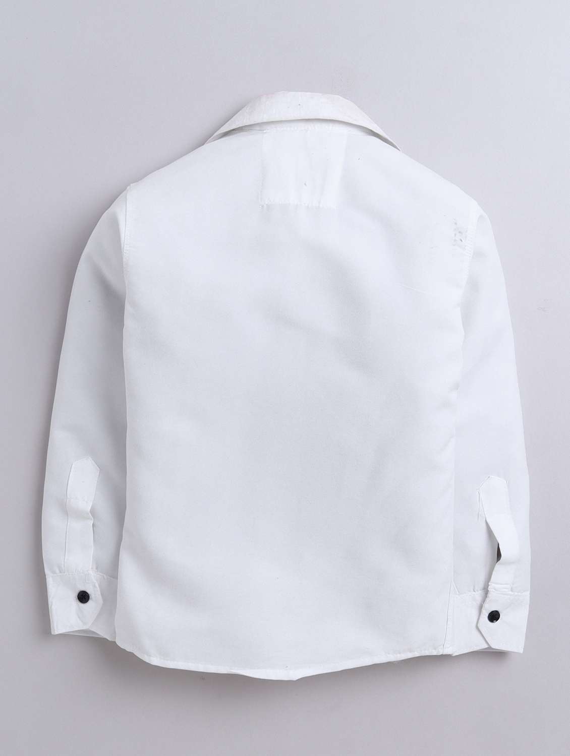 boys solid collared long sleeve shirt - 22027047 -  Standard Image - 2