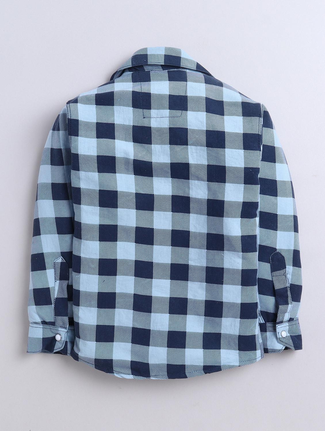 boys checkered collared long sleeve shirt - 22027048 - Standard Image - 2