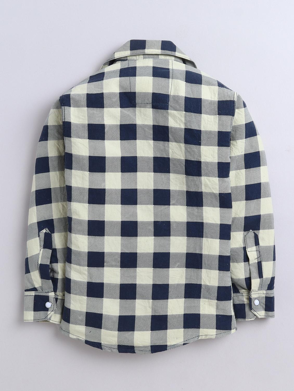 boys checkered collared long sleeve shirt - 22027050 - Standard Image - 2
