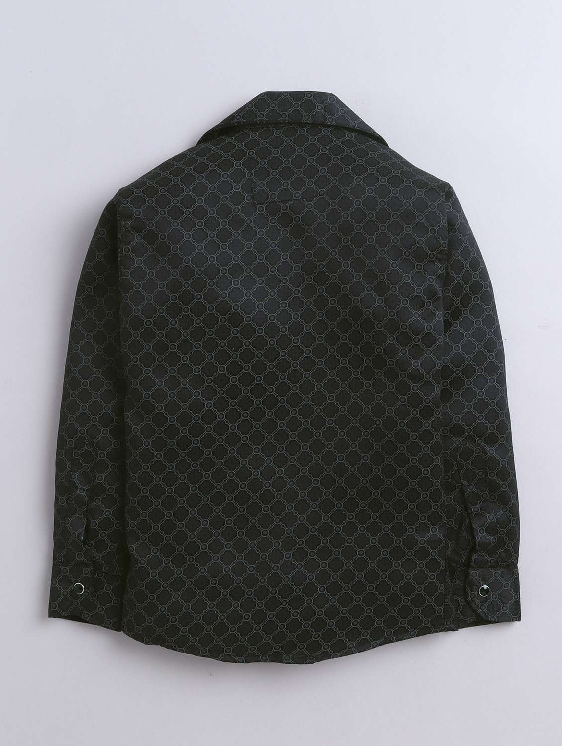 boys printed collared long sleeve shirt - 22027054 -  Standard Image - 2