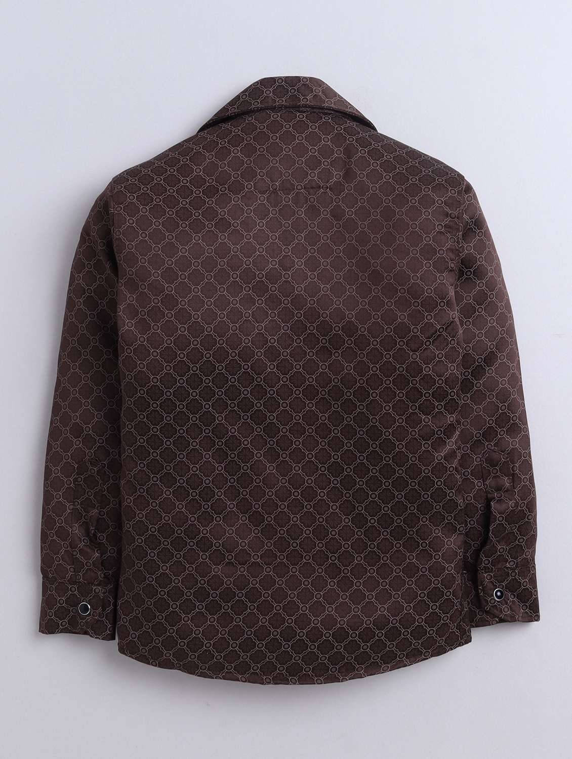 boys printed collared long sleeve shirt - 22027056 -  Standard Image - 2