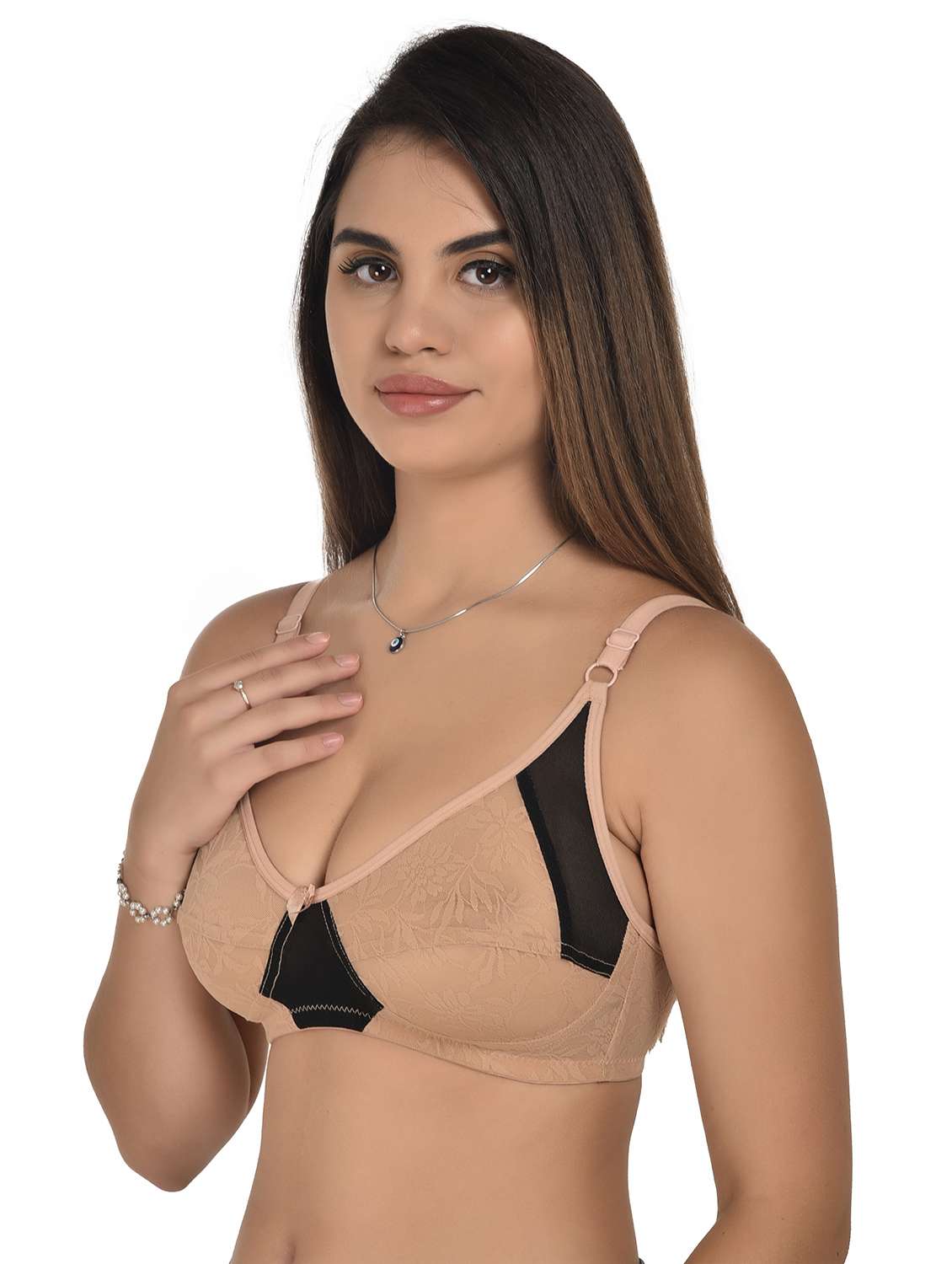 multi colored cotton tshirt bra - 22027059 -  Standard Image - 2