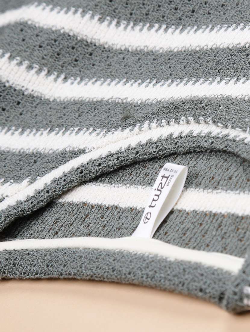 boys striped short sleeve relaxed fit t-shirt - 22027070 - Standard Image - 2