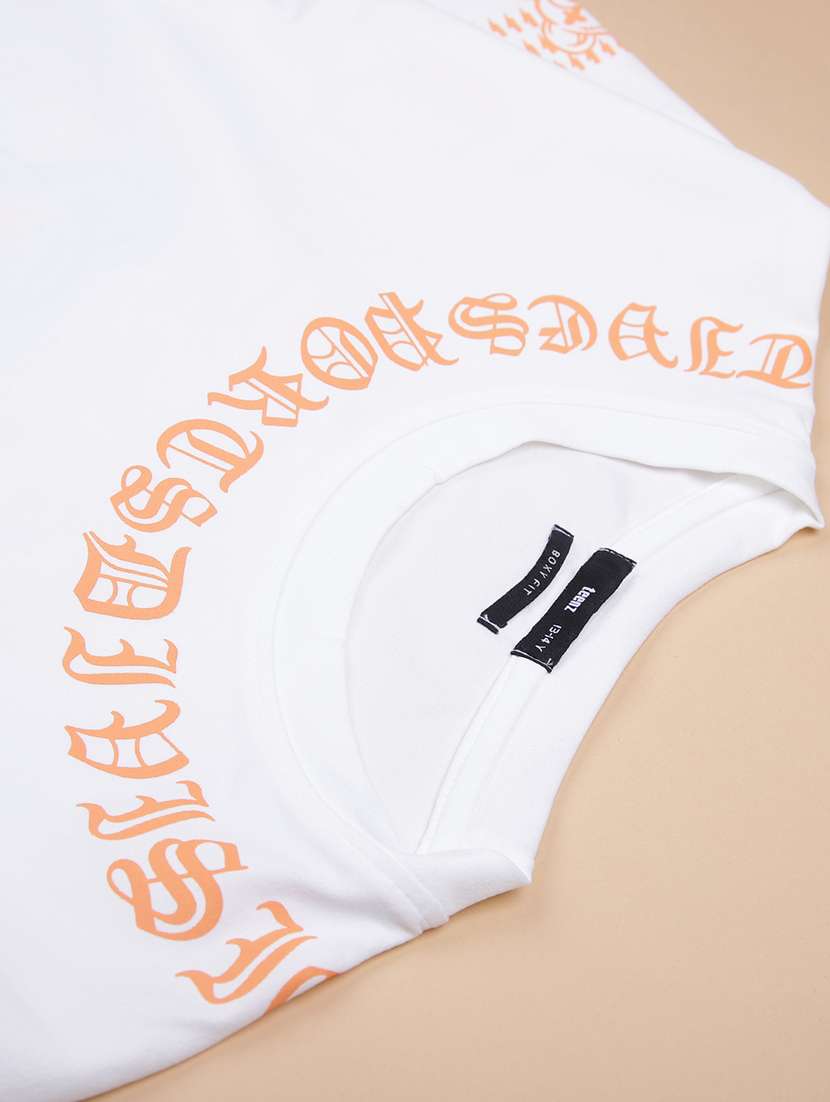 Boys Printed Short Sleeve Regular Fit T-shirt - 22027090 -  Standard Image - 2