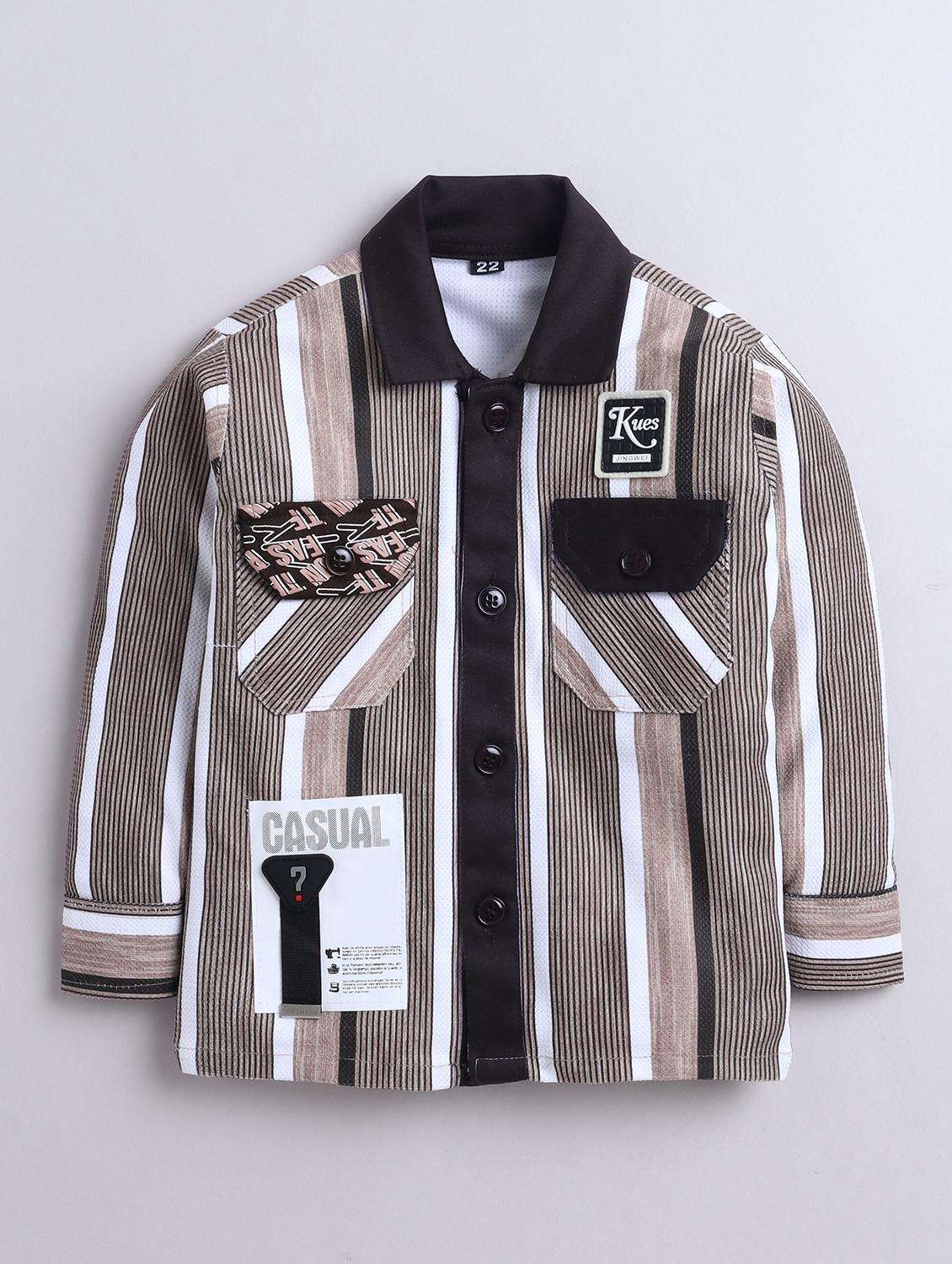 boys striped long sleeve full length set - 22027102 - Standard Image - 2