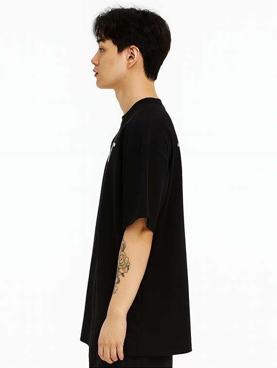 men back & front print short sleeve oversized t-shirt - 22027423 -  Standard Image - 2