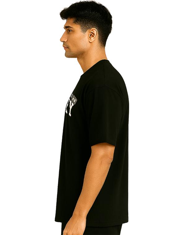 men back & front print short sleeve oversized t-shirt - 22027430 - Standard Image - 2