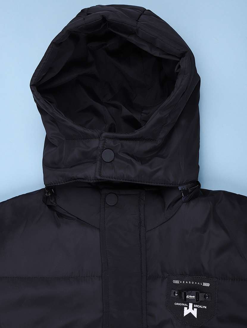 boys printed long sleeve hooded quilted jacket - 22027799 -  Standard Image - 2