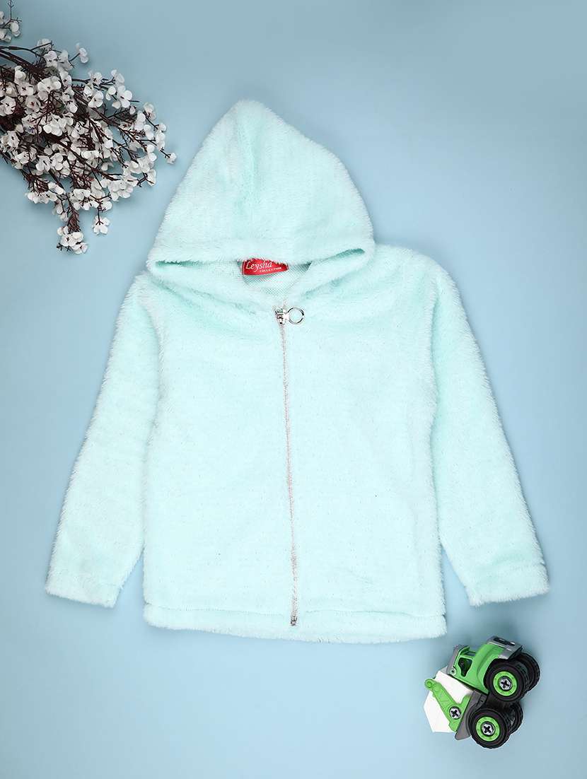 girls solid long sleeve sweatshirt