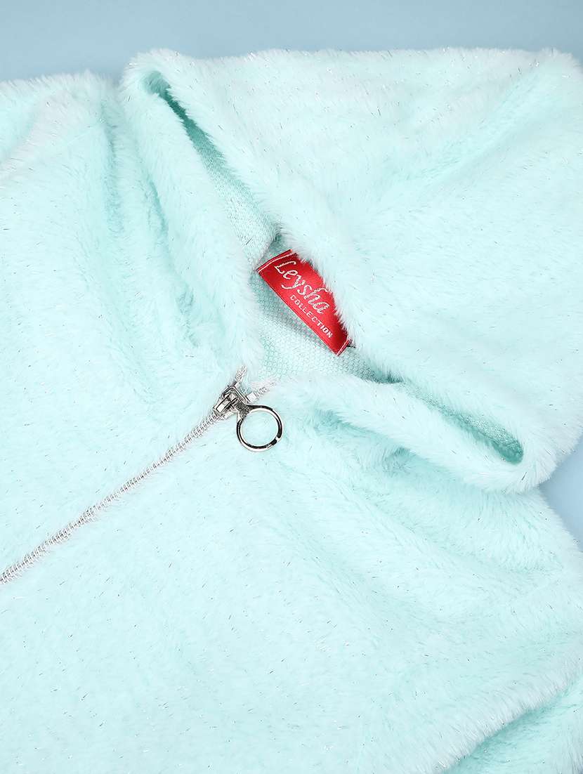 girls solid long sleeve sweatshirt - 22027913 -  Standard Image - 2