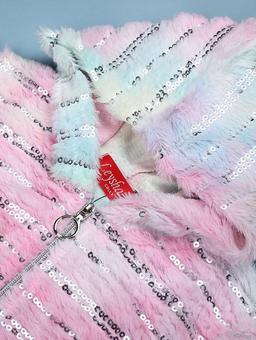 girls printed long sleeve hooded sweatshirt - 22027916 -  Standard Image - 2